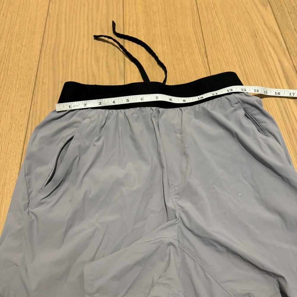 Ten Thousand Men’s Athletic Shorts — Light Gray with Black Waistband